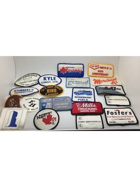 Employee Uniform  Patches Construction Sport Truck Fish Canadian Advertising